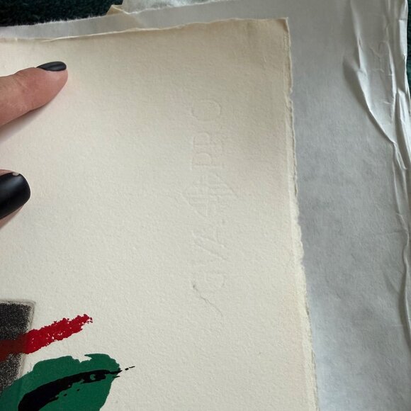 Menashe Kadishman 'Sheep Portfolio 7' Multicolor Etching & Screenprint Autograph - Picture 7 of 7